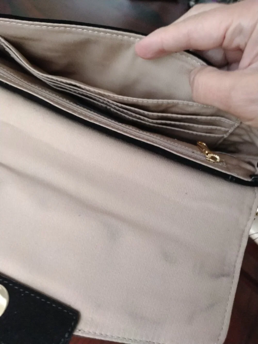 Talbots suede envelope